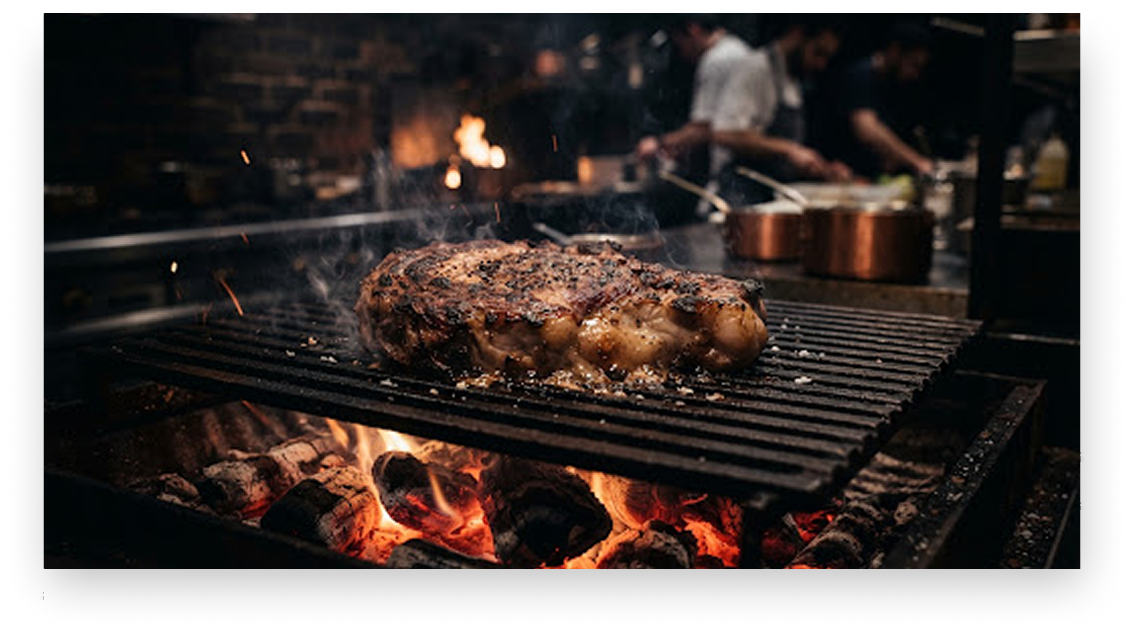 Grilled steak